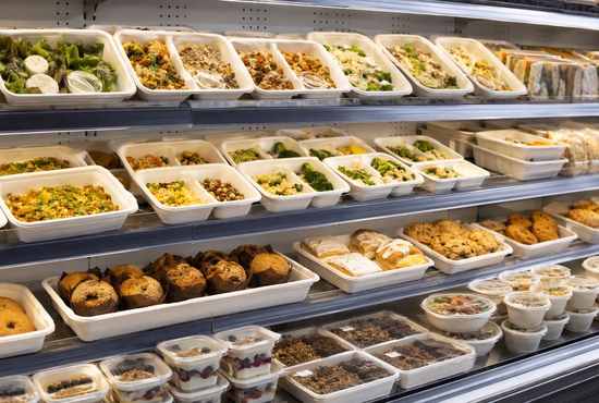 Supermarket Retail Food Brands Using Sugarcane Food Trays