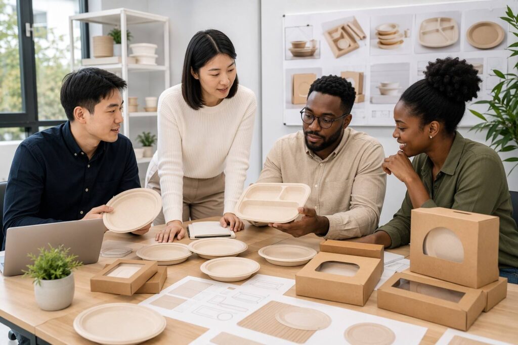 E-commerce Packaging Brand Developing Custom Compostable Paper Plates