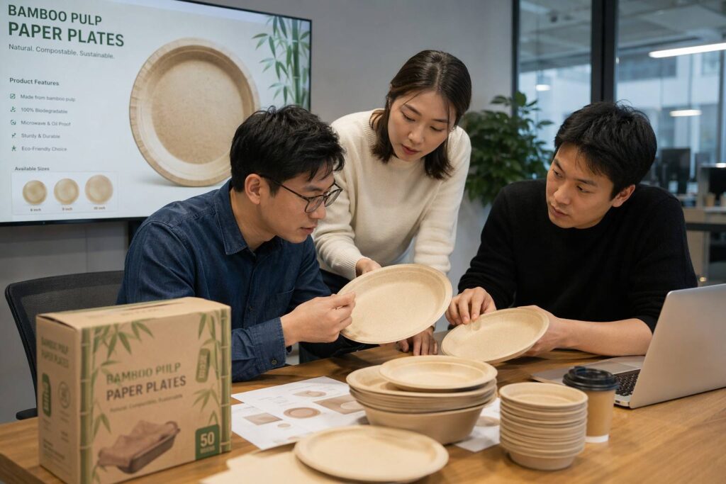 Retail Brand Developing Custom Bamboo Paper Plates