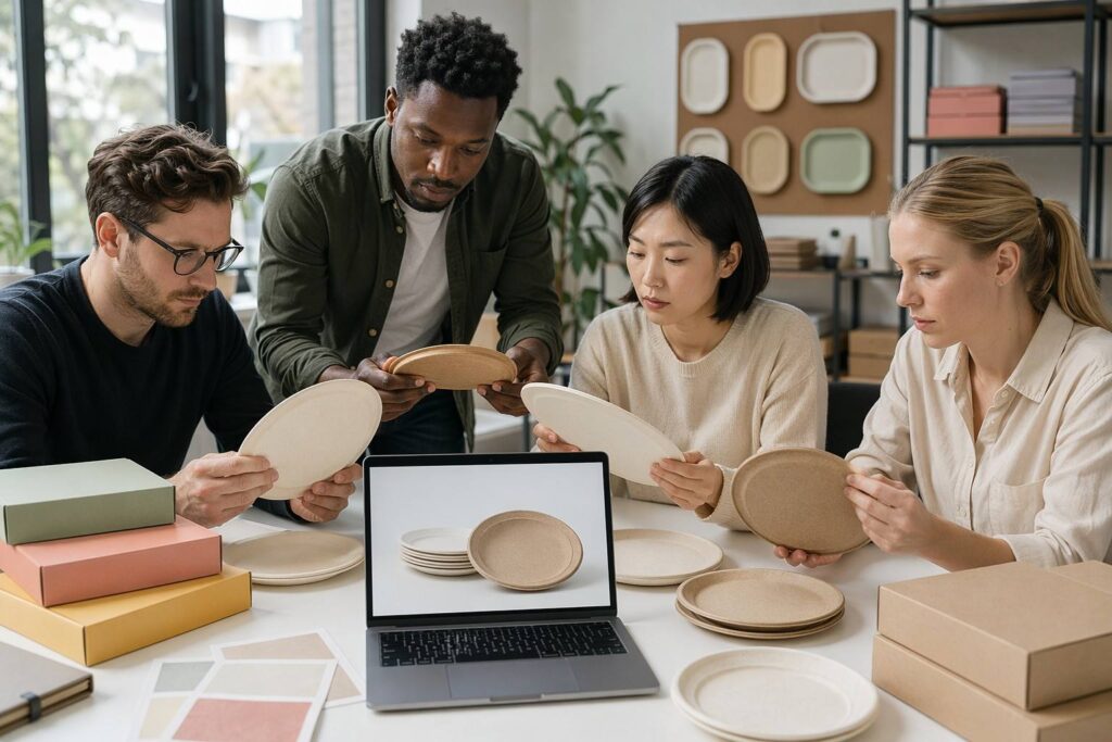 commerce Brand Developing Custom Bagasse Plates