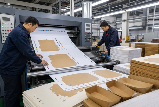 Printing and Surface Preparation for Paper Boat Trays