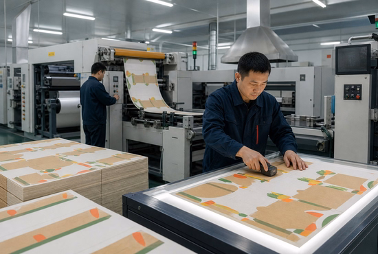 Printing and Surface Preparation for Paper Food Tray