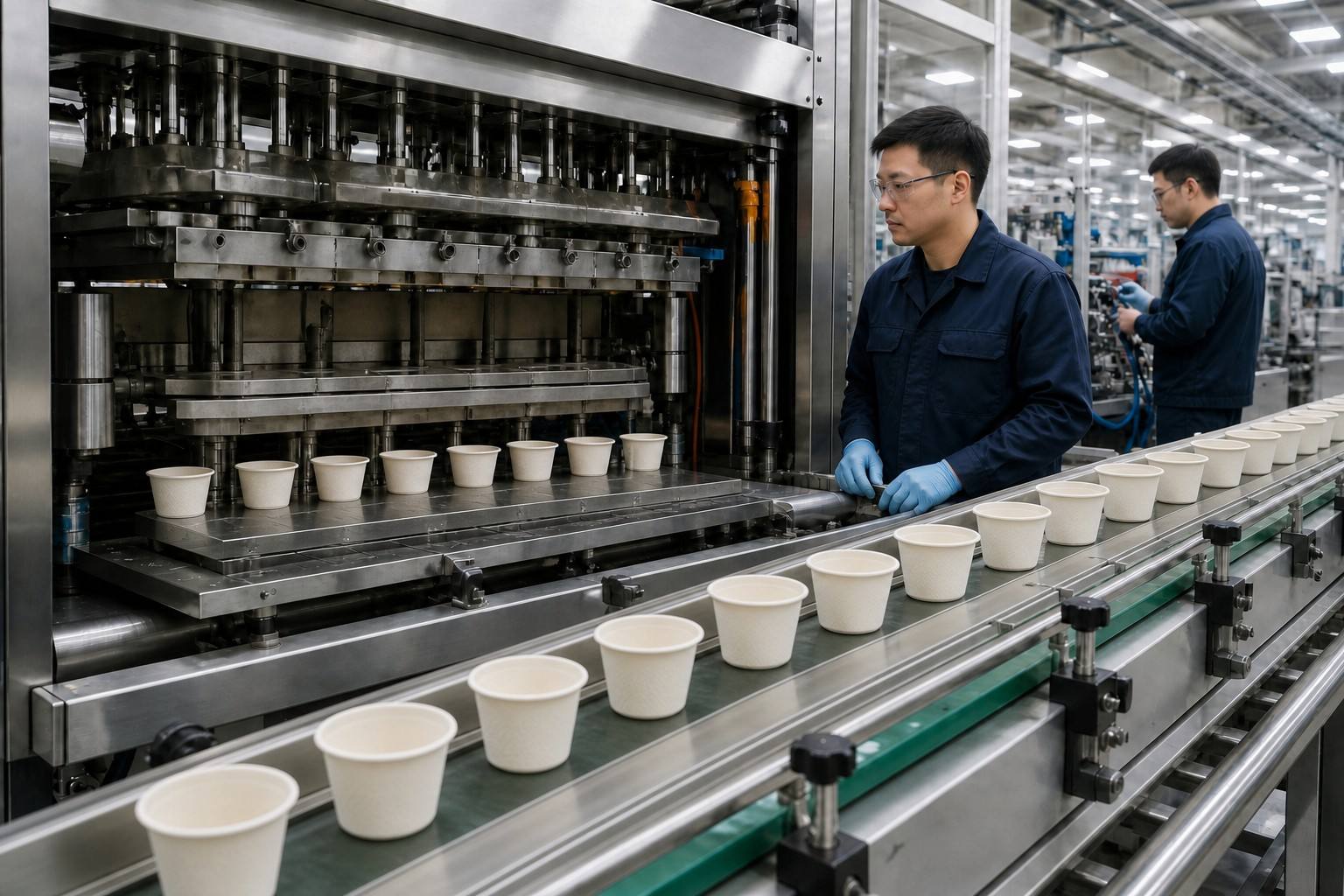 Bagasse Sauce Cup Molding and Forming Production Process