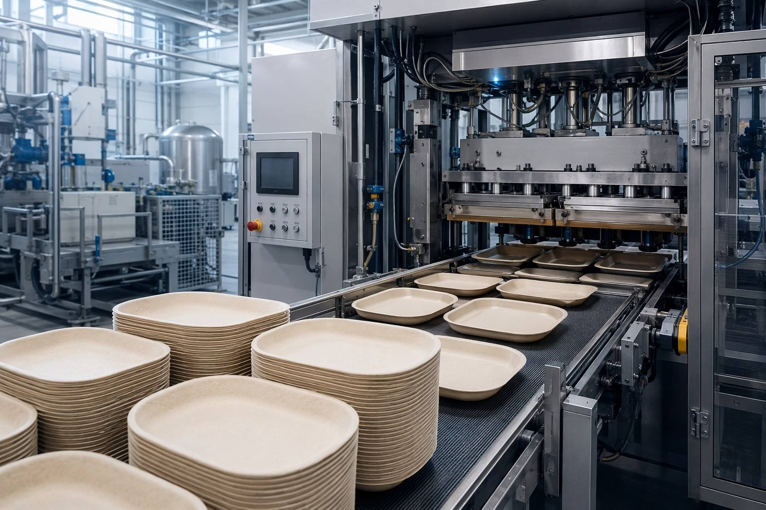 Compostable Paper Plates Molding Process