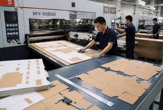 Die Cutting and Creasing Process for Paper Boat Trays