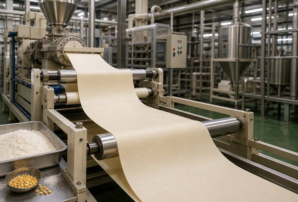 Sheet Extrusion for Cornstarch Disposable Plate Production