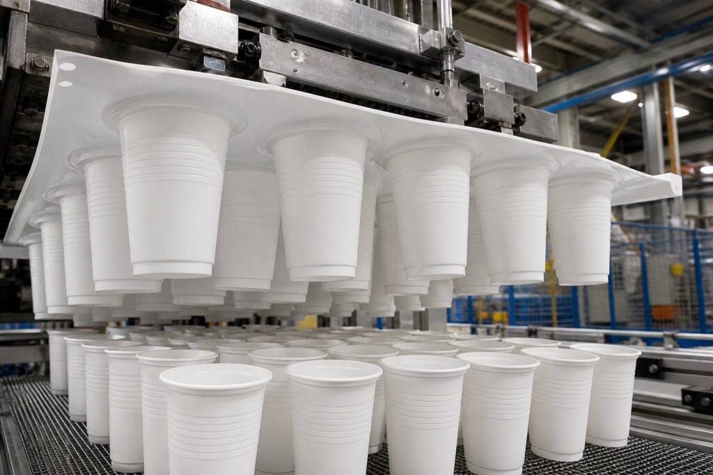 Cornstarch Cup Thermoforming and Moulding Process