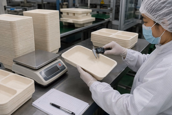 Quality Inspection of Sugarcane Bagasse Trays