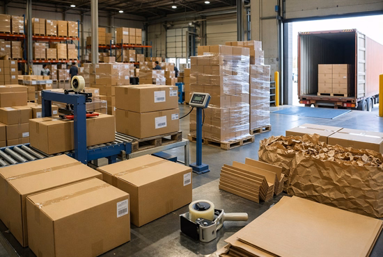 Packaging and Export of Bagasse Sushi Tray Products