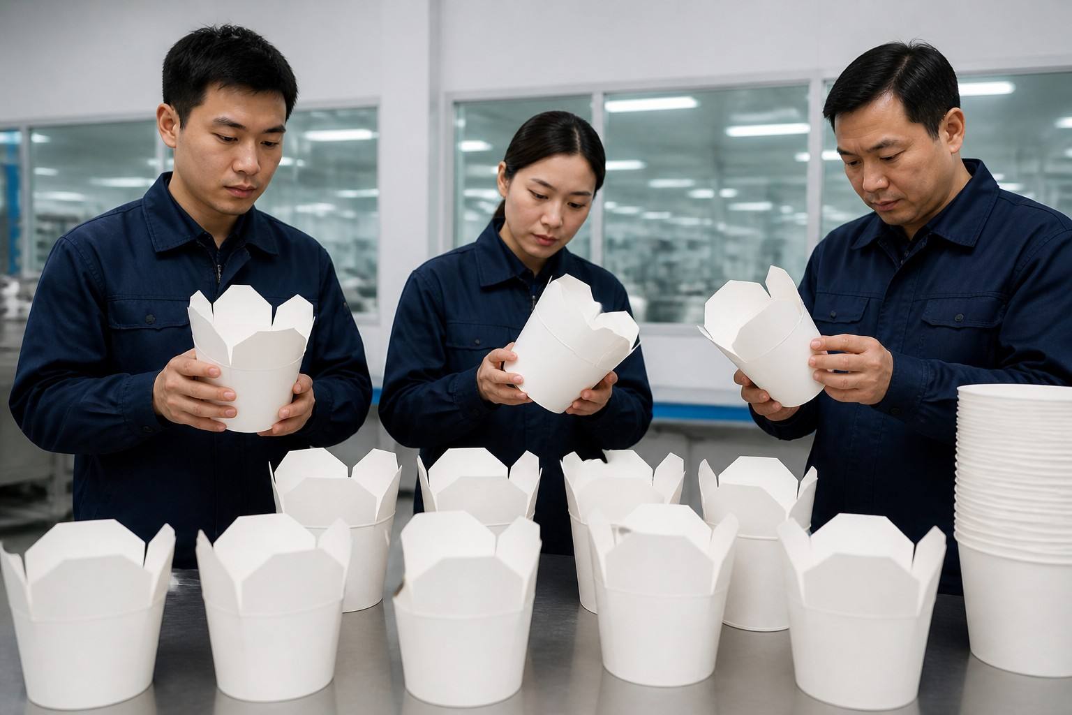 Quality Inspection Process for Paper Noodle Cup Manufacturing