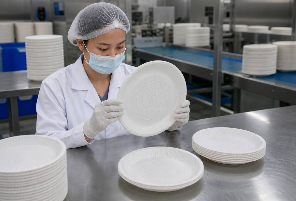 Quality Inspection of Cornstarch Plates