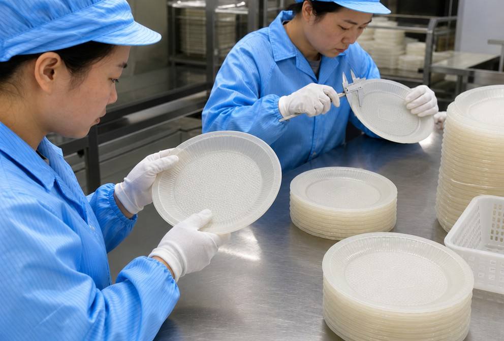 Quality Inspection of CPLA Plates Before Packaging