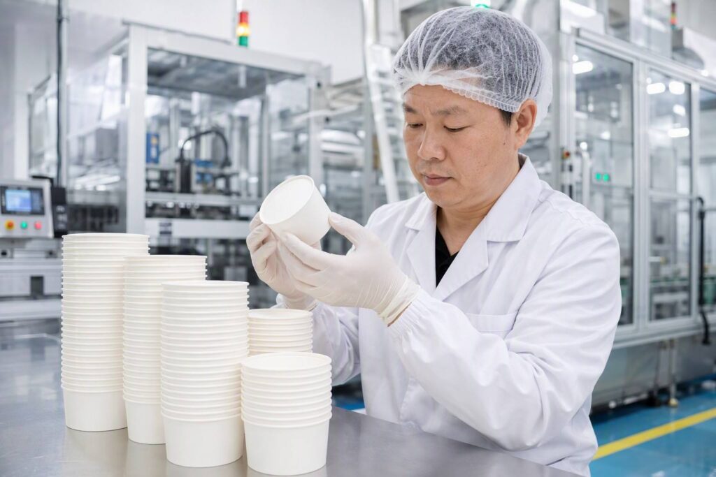 Quality Inspection of Paper Ice Cream Cups
