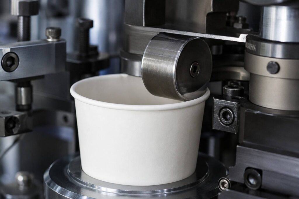 Rim Curling Process for Paper Coffee Cups