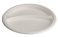 9” 2 Compartment Plate