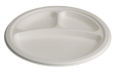 9” 3 Compartment Plate