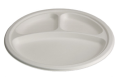 10” 3 Compartment Plate