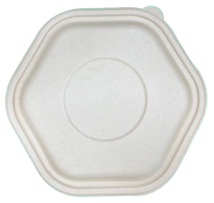 Pulp Lid of 1400ml Salad Bagasse Bowl