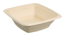 24oz Square Bagasse Bowl