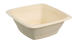 32oz Square Bagasse Bowl