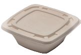 Pulp Lid for 4 Square Bagasse Bowls