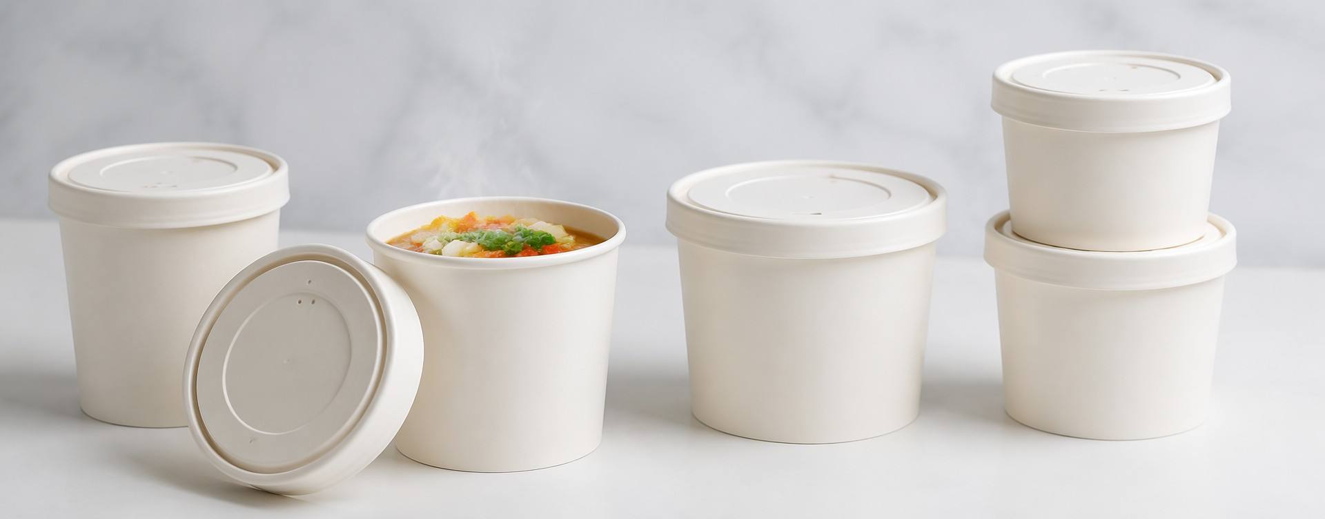 Paper Soup Cup Features and Leak Resistant Food Packaging