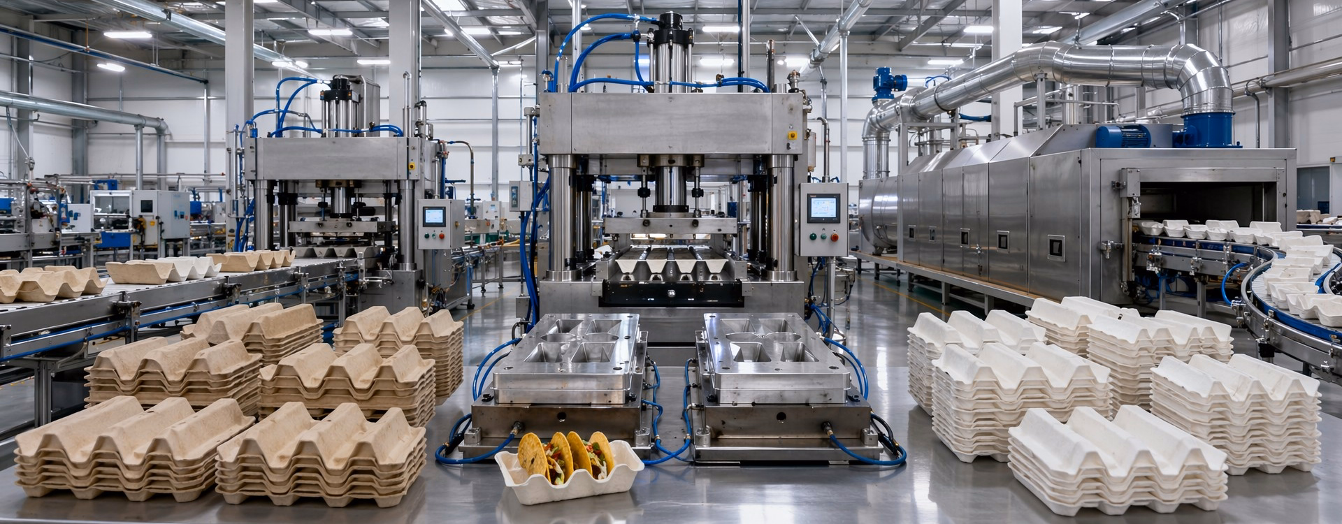 DAILYECO Bagasse Taco Tray Holder Manufacturing Facility