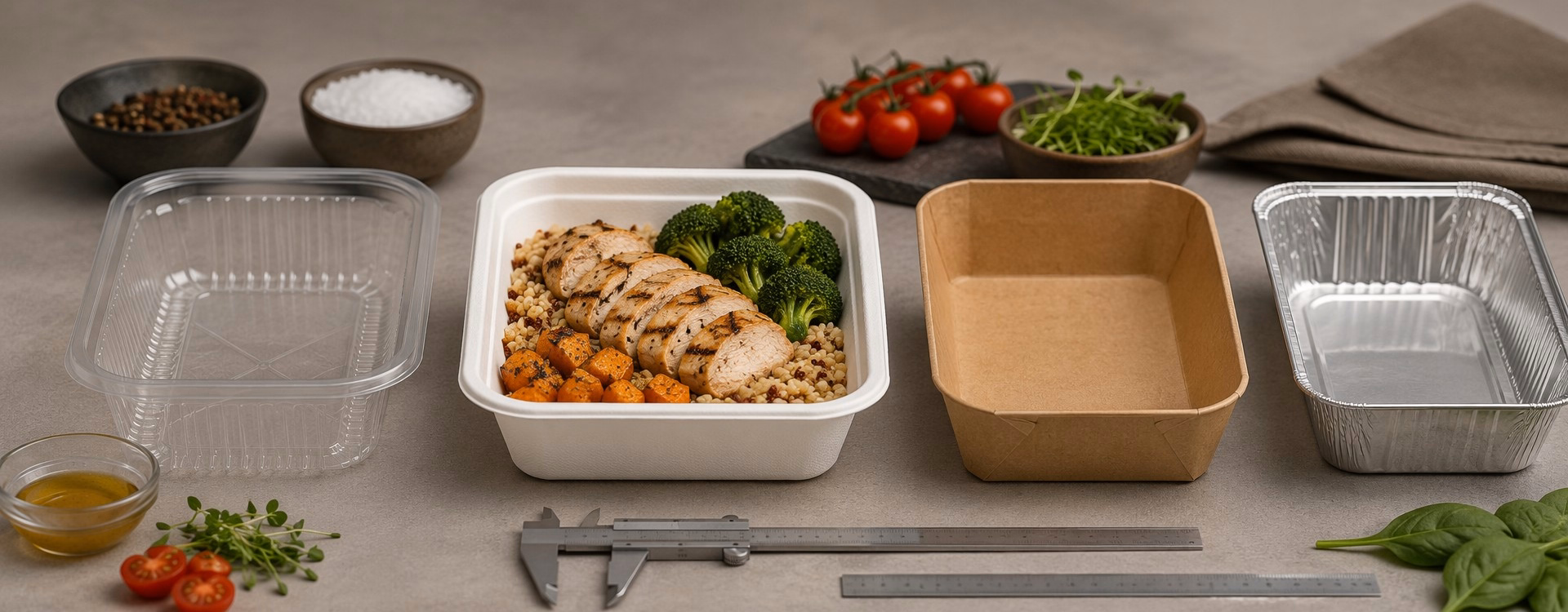 Rectangular White Bagasse Tray Material Comparison Guide