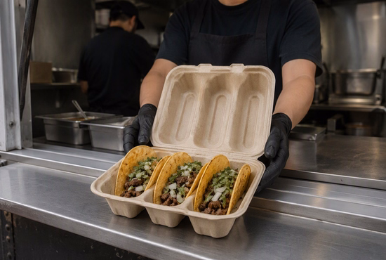 Taco to Go Containers for Food Truck Service
