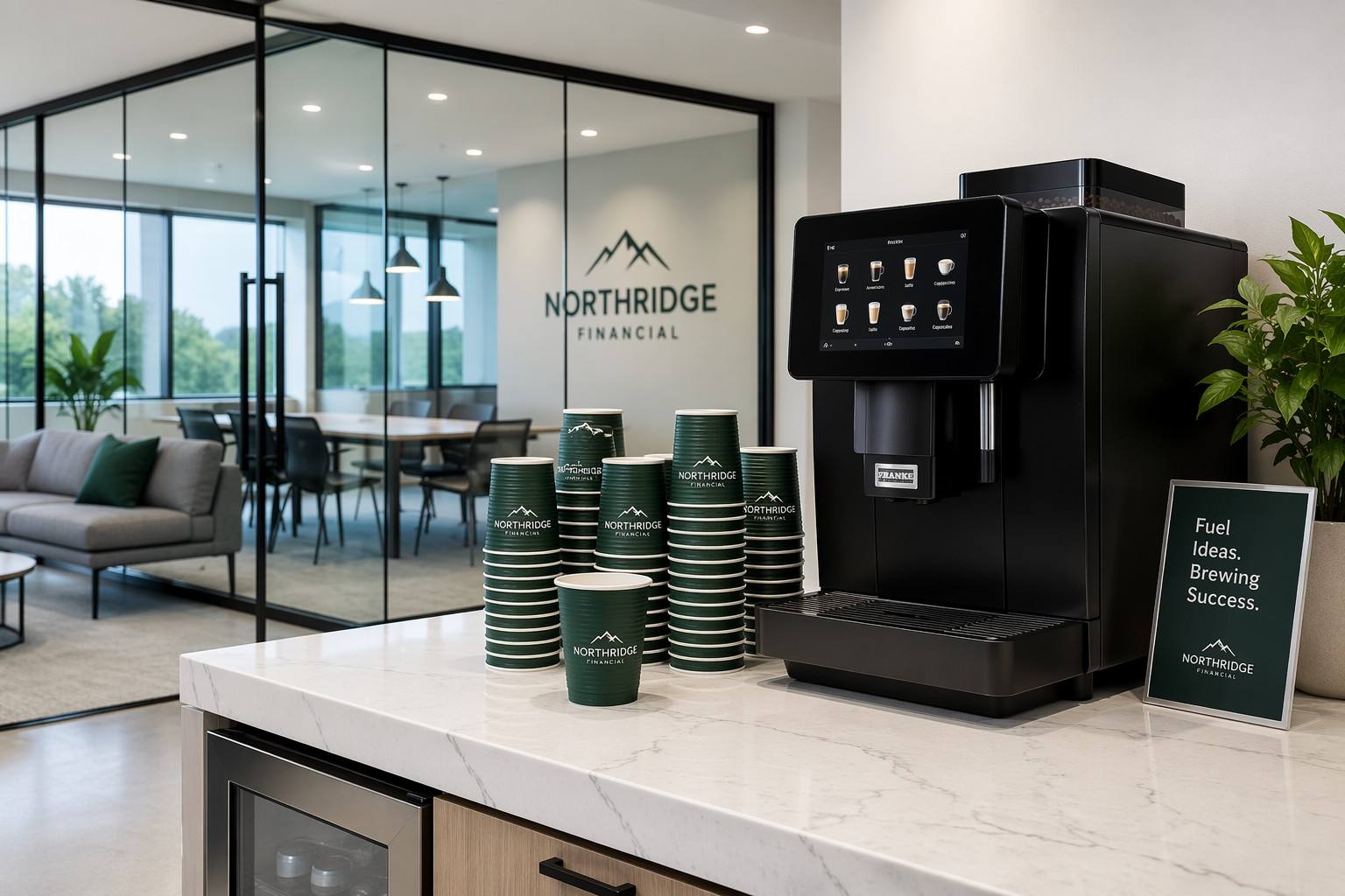 Ripple Paper Cups Used in Office Coffee Stationss