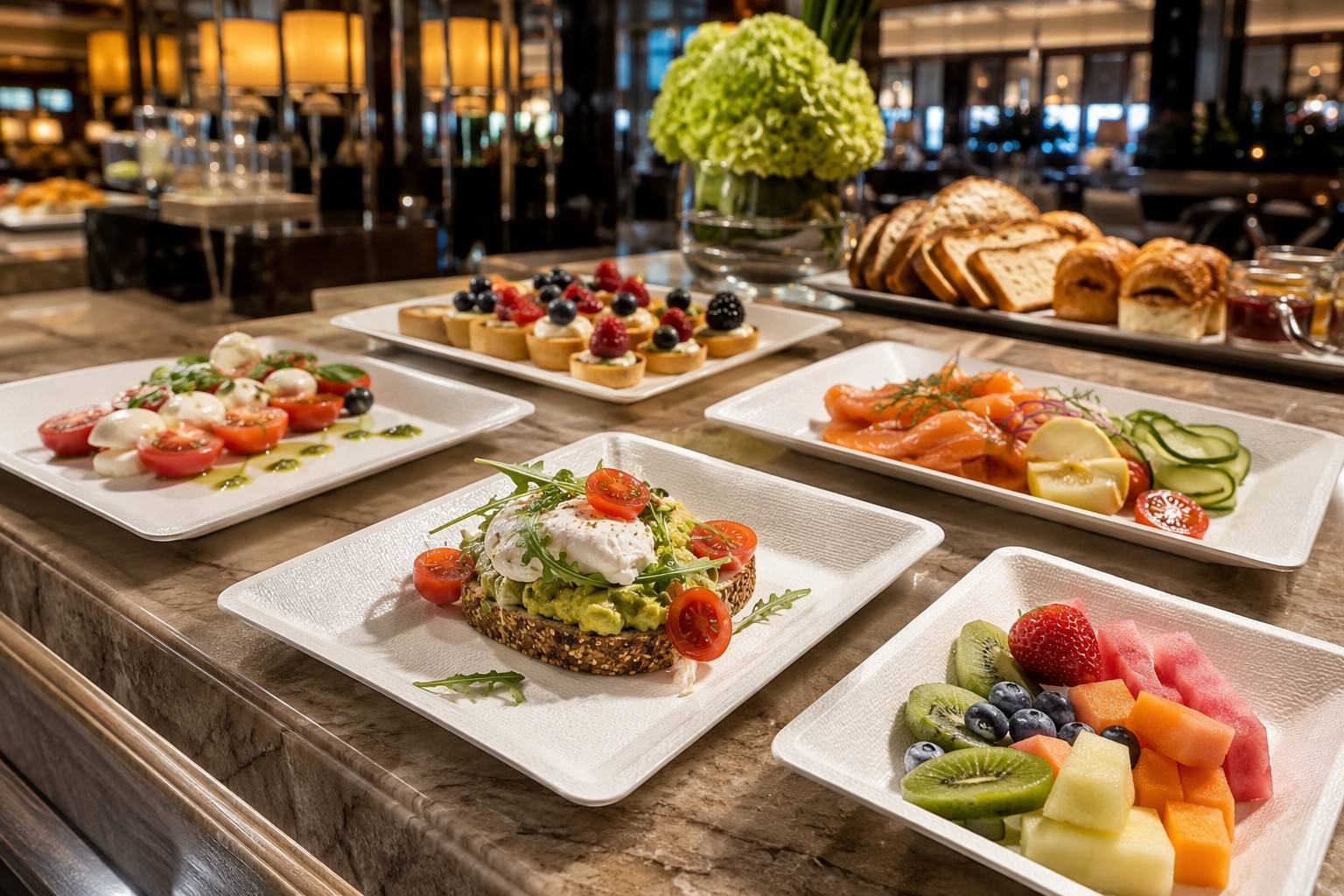 Premium Sugarcane Plates for Hospitality