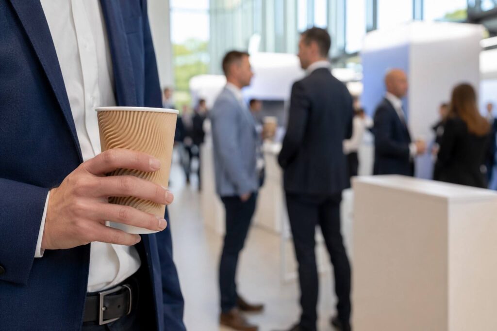 Customized Ripple Paper Cups for Conferences and Exhibitions