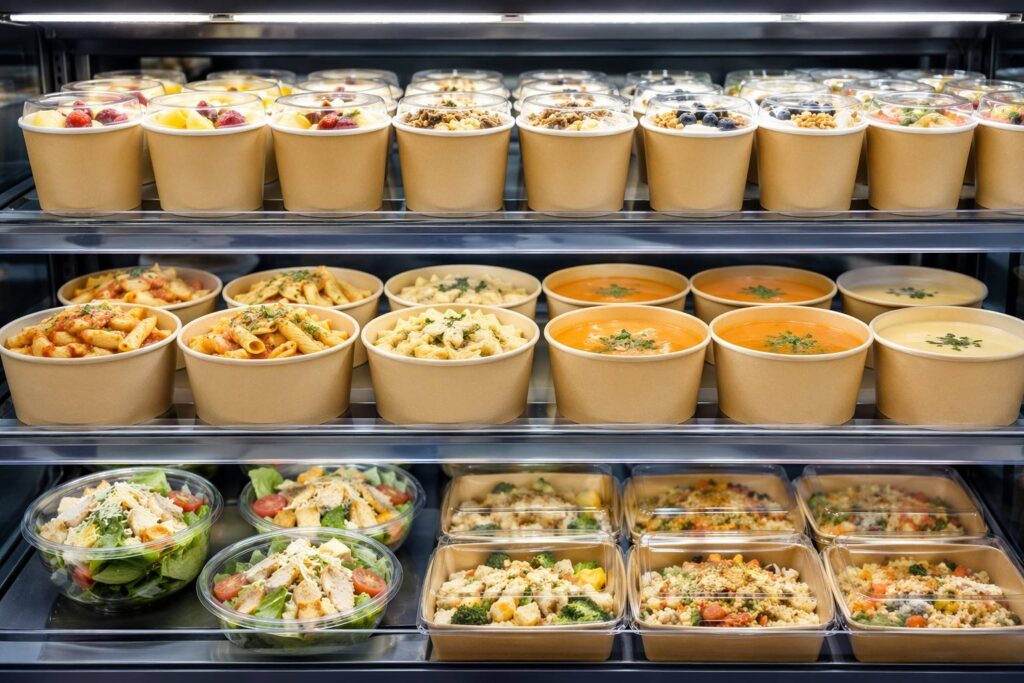 Paper Soup Cups for Supermarkets and Convenience Stores