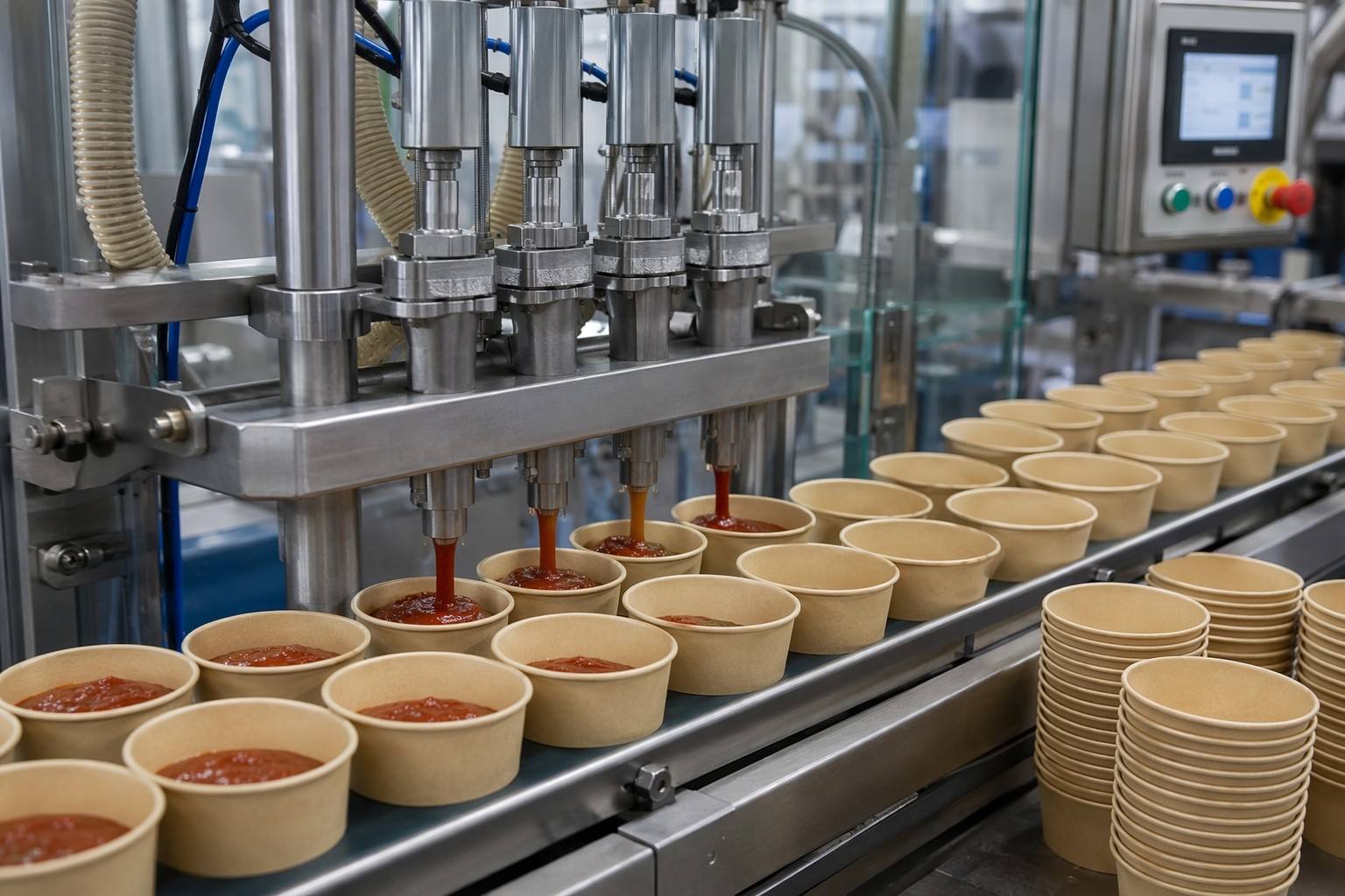 Paper Sauce Cups for Food Manufacturers and Meal Kit Packaging