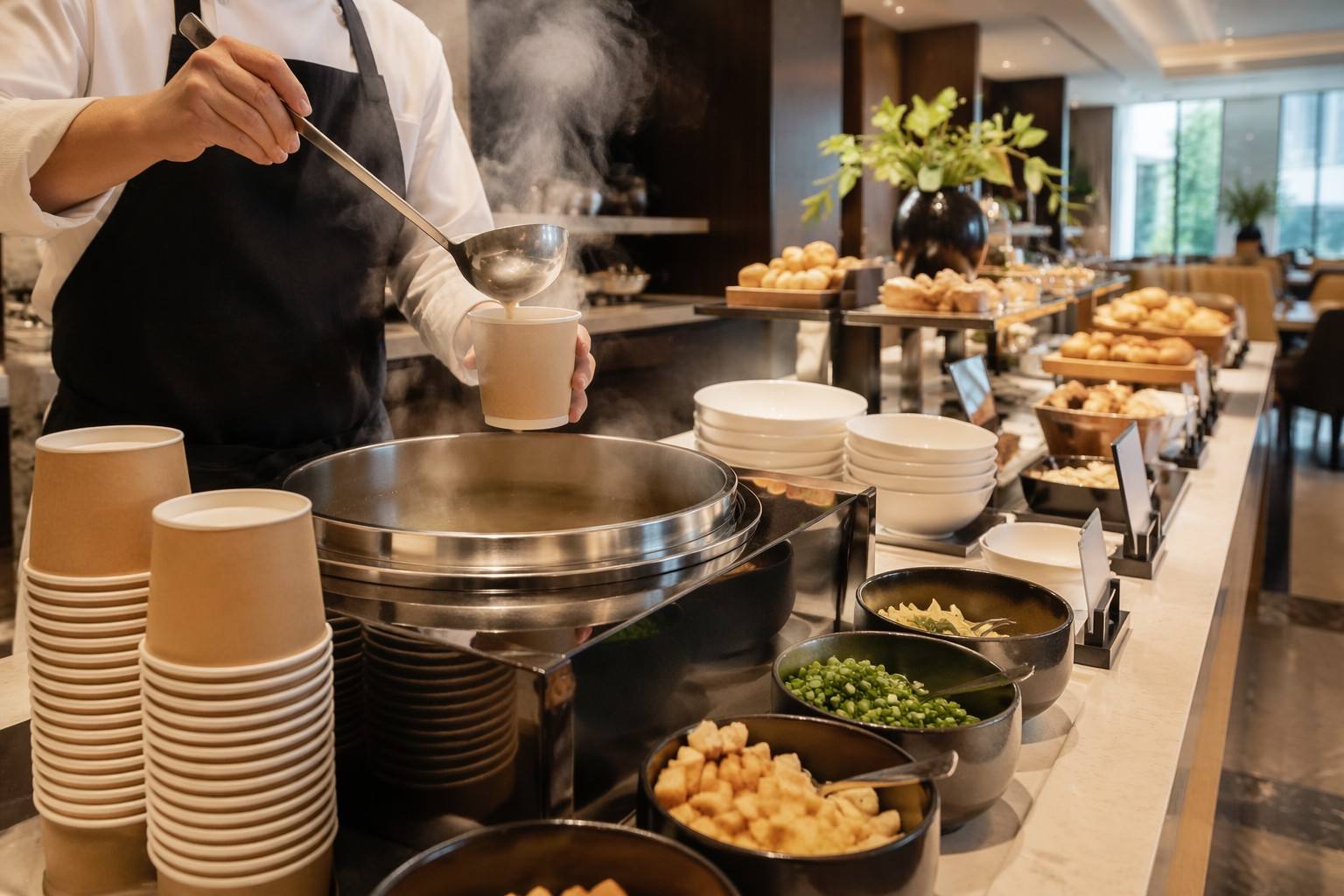 Paper Soup Cups for Hotels and Institutional Foodservice