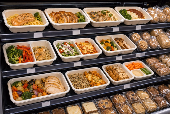 Sugarcane Bagasse Trays for Retail Food Packaging Applications