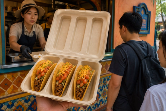 Taco to Go Containers for Theme Parks and Entertainment Venues