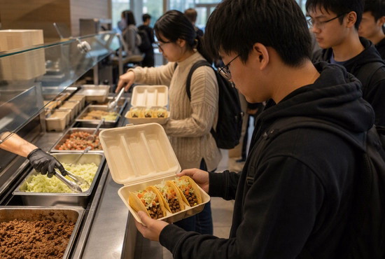 Taco to Go Containers for University Dining and Campus Foodservice