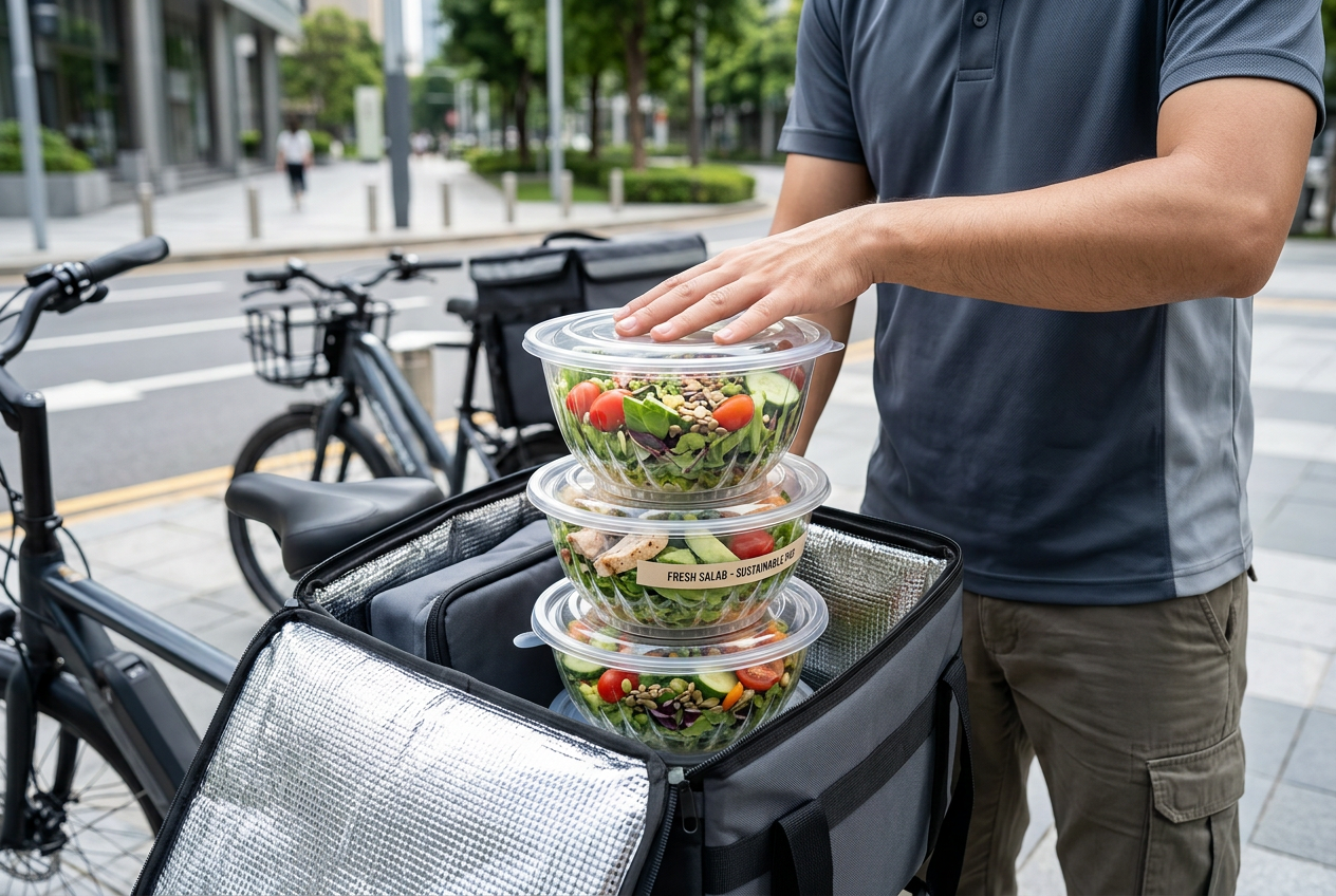 PLA Salad Bowls with lids for chilled food delivery（图A7）