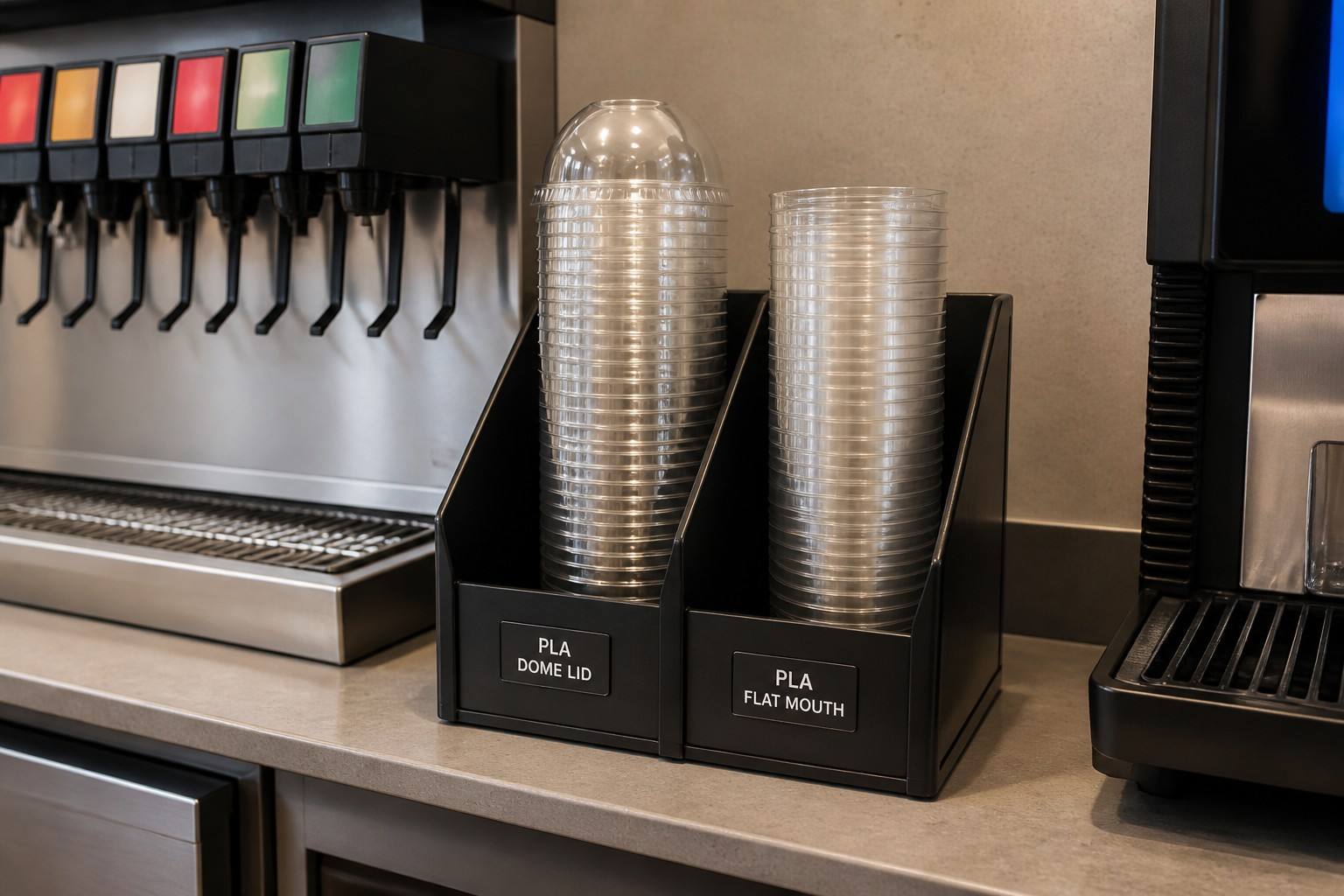 PLA Cups for Gas Stations and Sustainable Convenience Beverage Packaging