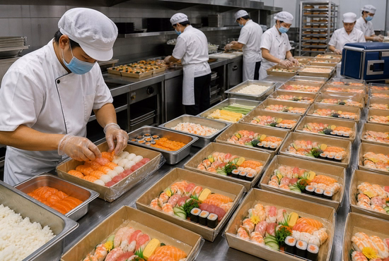 Foodservice Supplier Managing Paper Sushi Tray Inventory