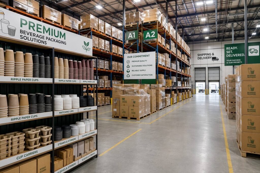 Packaging Distributor Stocking Ripple Paper Cups