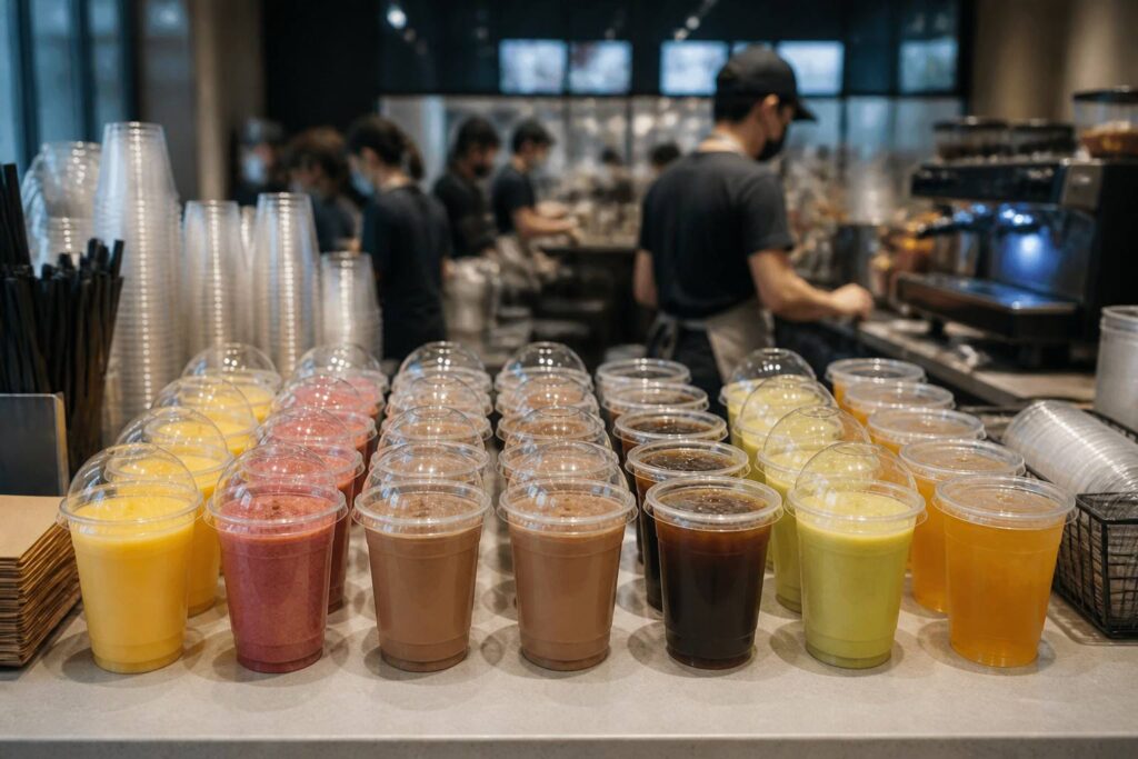 Restaurant Groups Using Customized PLA Cups for Sustainable Takeaway Packaging