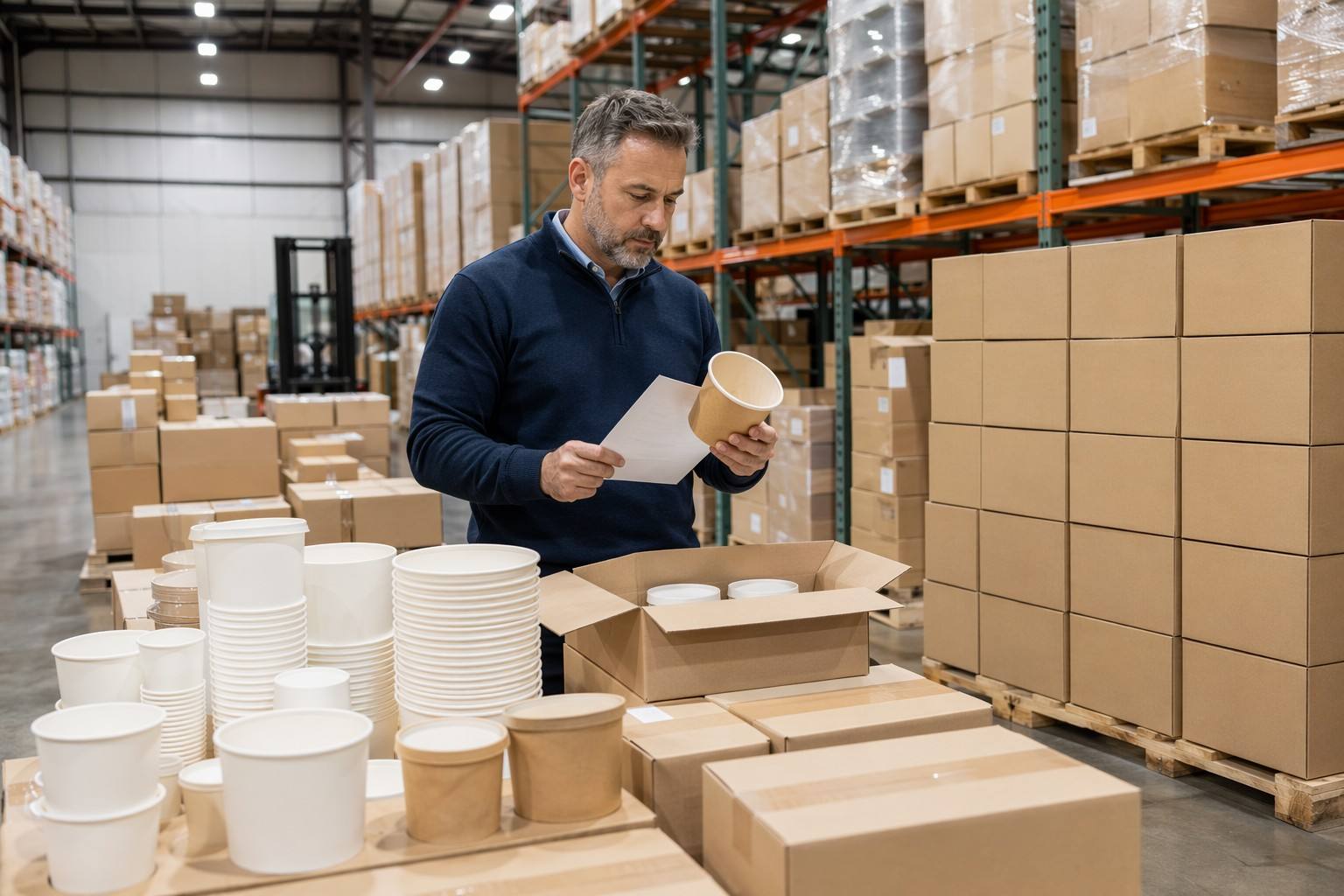 Food service Distributor Sourcing paper soup cups