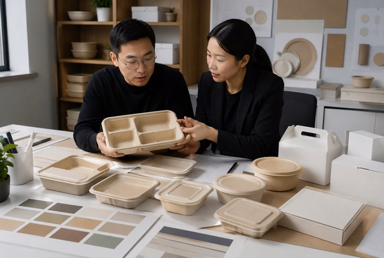 Private Label Company Developing Custom Sugarcane Bagasse Trays