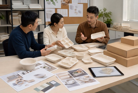 E-commerce Packaging Brand Developing Custom Sugarcane Trays