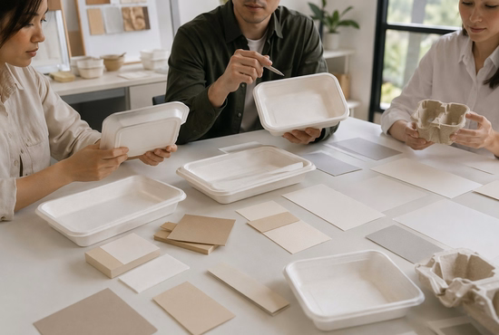 Sustainable Packaging Brand Reviewing Bagasse Trays