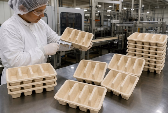 Quality Inspection of Bagasse Taco Tray Holders