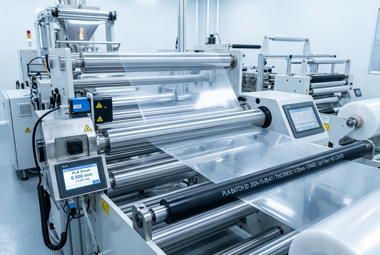 PLA sheet preparation and thickness control（图P3）